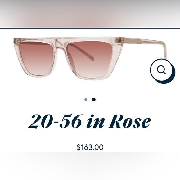 Paradigm 20-56 Rose sunglasses in Transparent Rose Pink - Picture 2 of 7